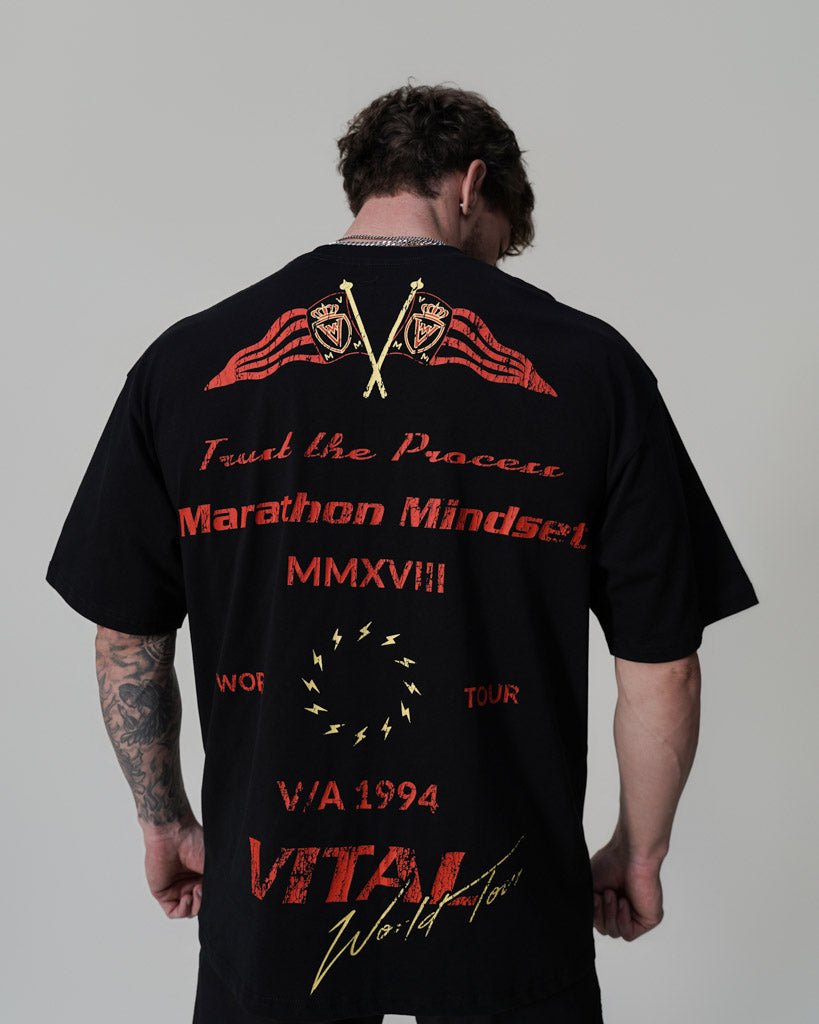 Oversized Pump Cover T-Shirt - Marathon Tour T - VITAL APPAREL