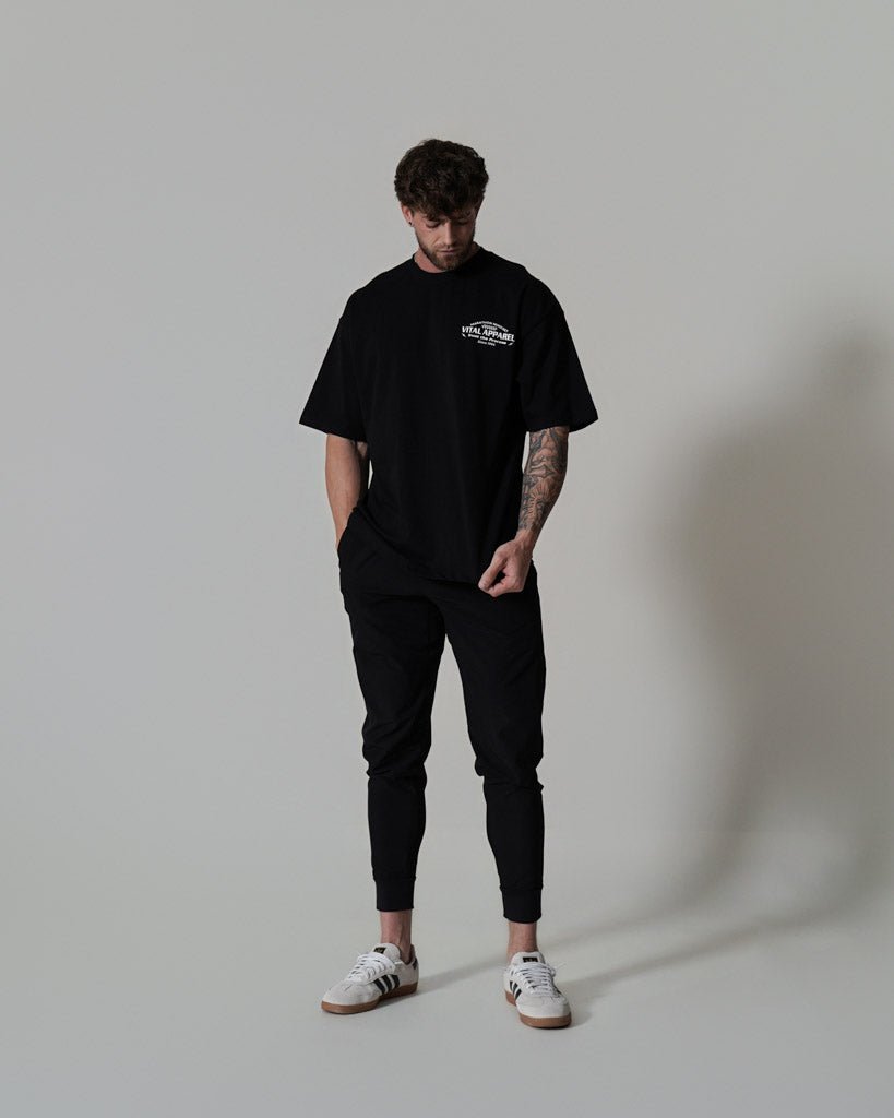 Oversized Pump Cover T-Shirt - Race T Black - VITAL APPAREL