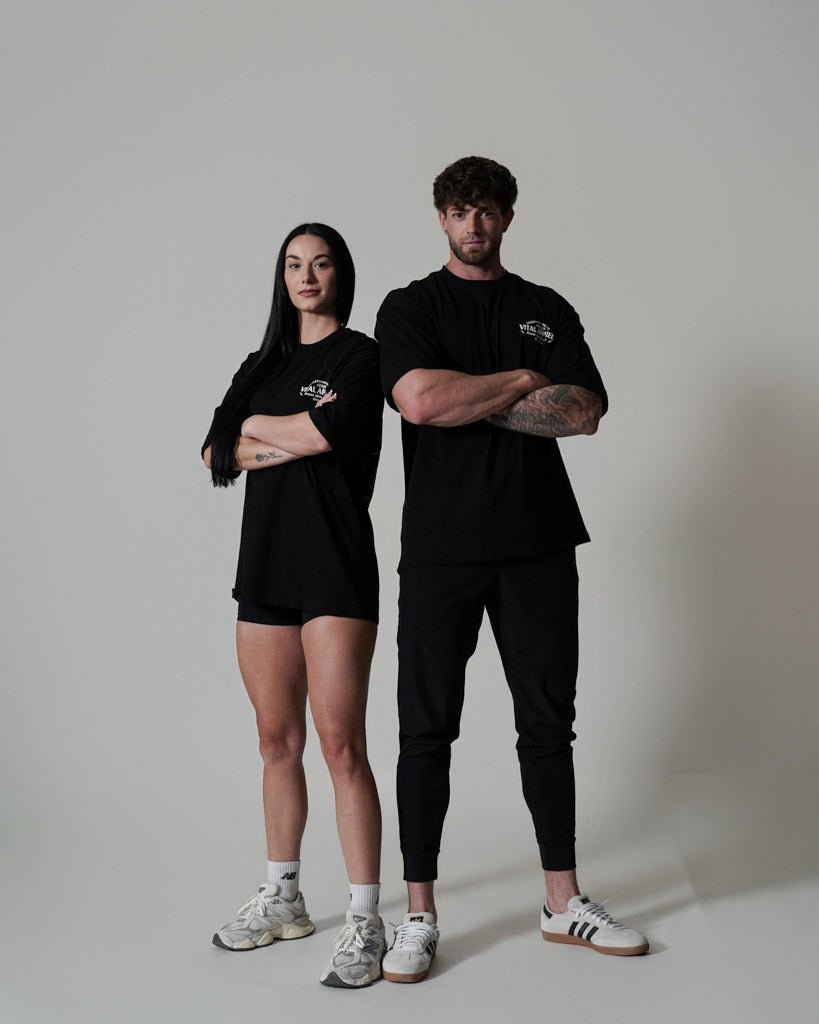 Oversized Pump Cover T-Shirt - Race T Black - VITAL APPAREL