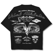 Oversized Pump Cover T-Shirt - Race T Black - VITAL APPAREL