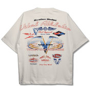 Oversized Pump Cover T-Shirt - Race T Cream - VITAL APPAREL