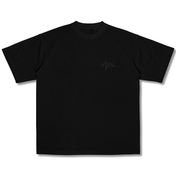 Oversized Pump Cover T-Shirt - Remember Why You Started Black/Charcoal/White - VITAL APPAREL
