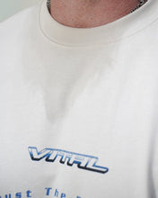Oversized Pump Cover T-Shirt - Retro Marathon T Cream - VITAL APPAREL