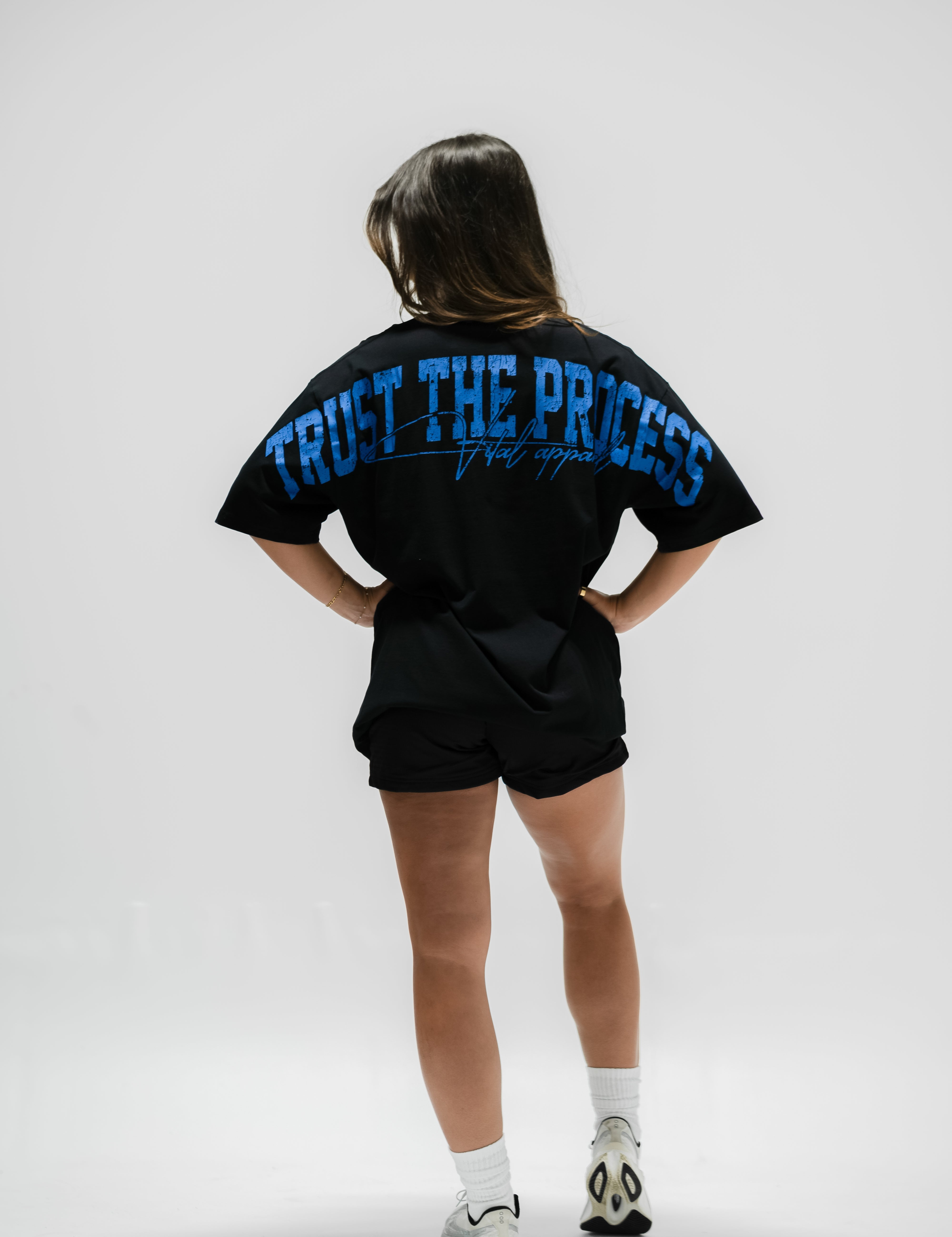 Oversized Pump Cover T-Shirt - TTP Distressed Baby Blue - VITAL APPAREL