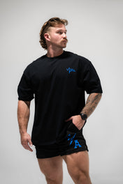 Oversized Pump Cover T-Shirt - TTP Distressed Baby Blue - VITAL APPAREL