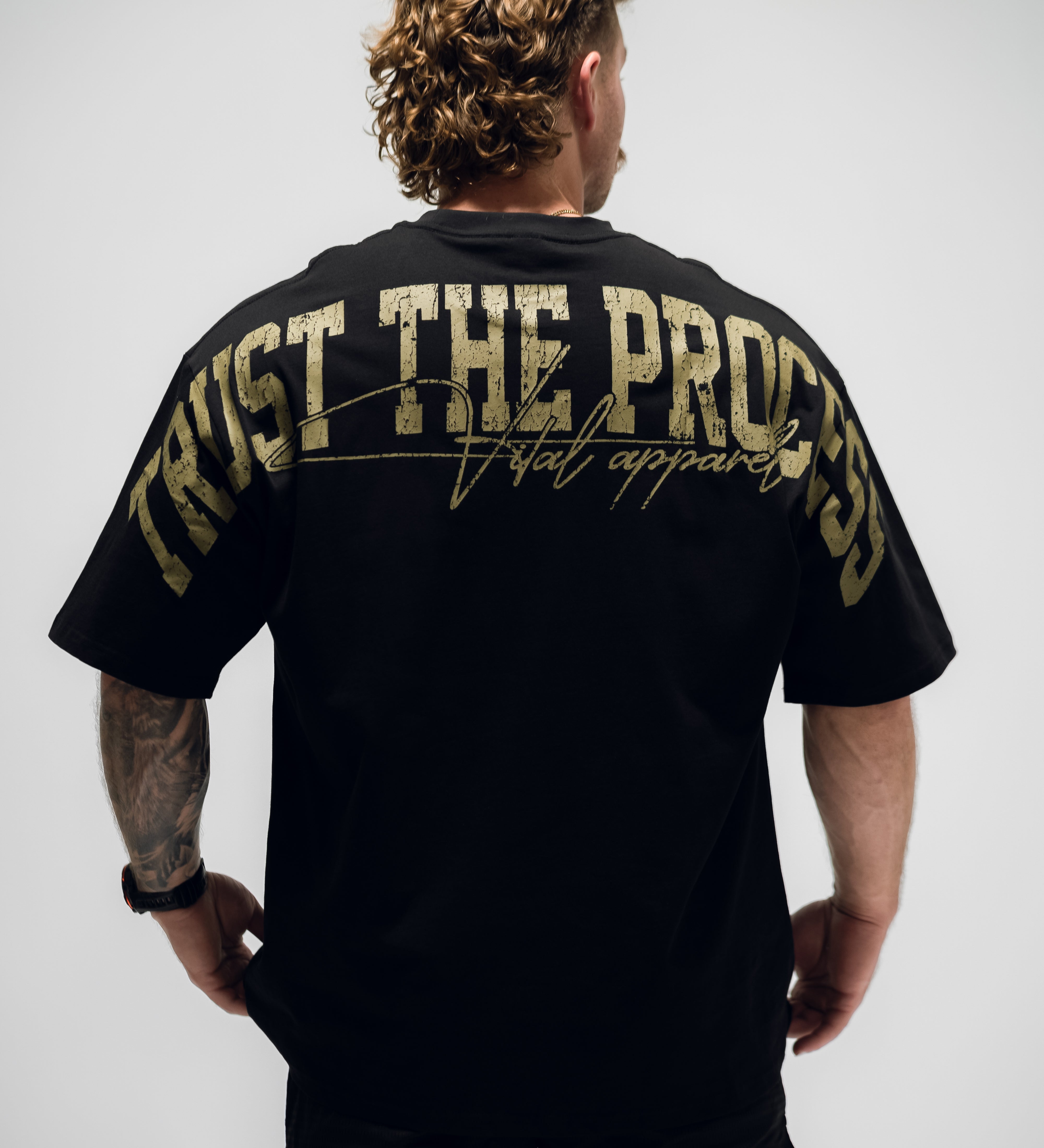 Oversized Pump Cover T-Shirt - TTP Distressed Olive - VITAL APPAREL