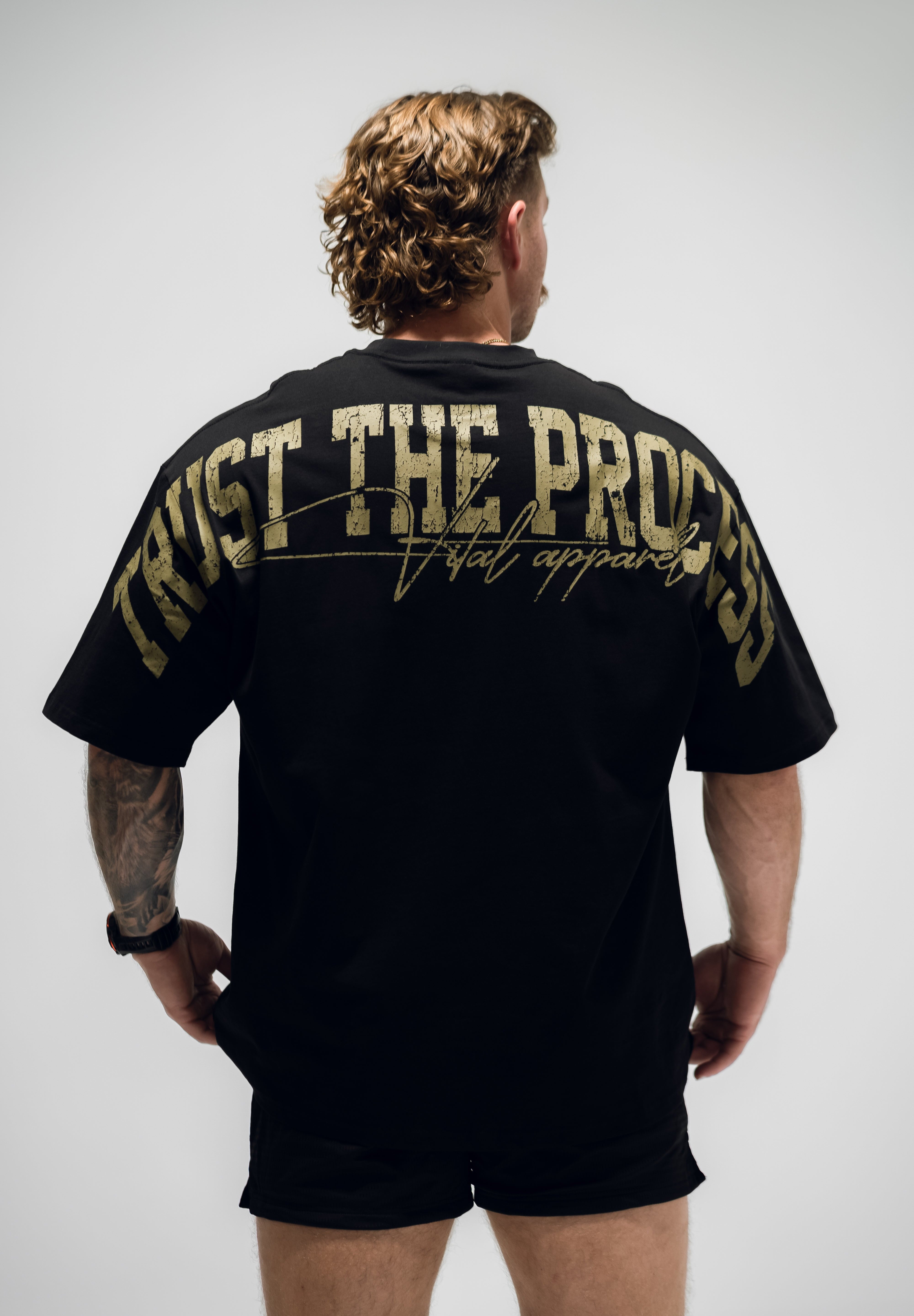 Oversized Pump Cover T-Shirt - TTP Distressed Olive - VITAL APPAREL