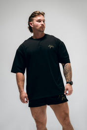 Oversized Pump Cover T-Shirt - TTP Distressed Olive - VITAL APPAREL