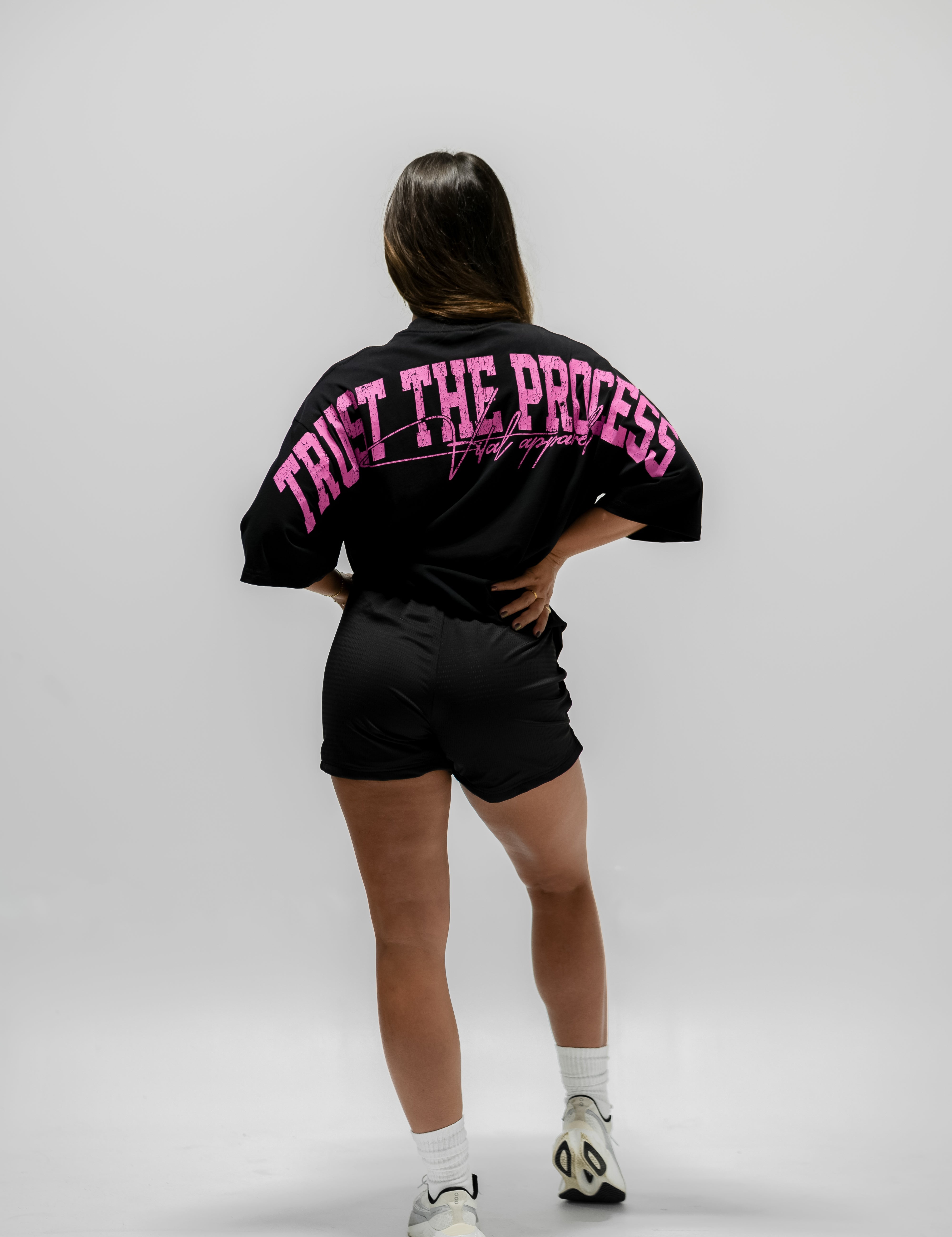 Oversized Pump Cover T-Shirt - TTP Distressed Pink - VITAL APPAREL