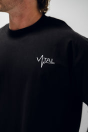 Oversized Pump Cover T-Shirt - TTP Distressed White - VITAL APPAREL