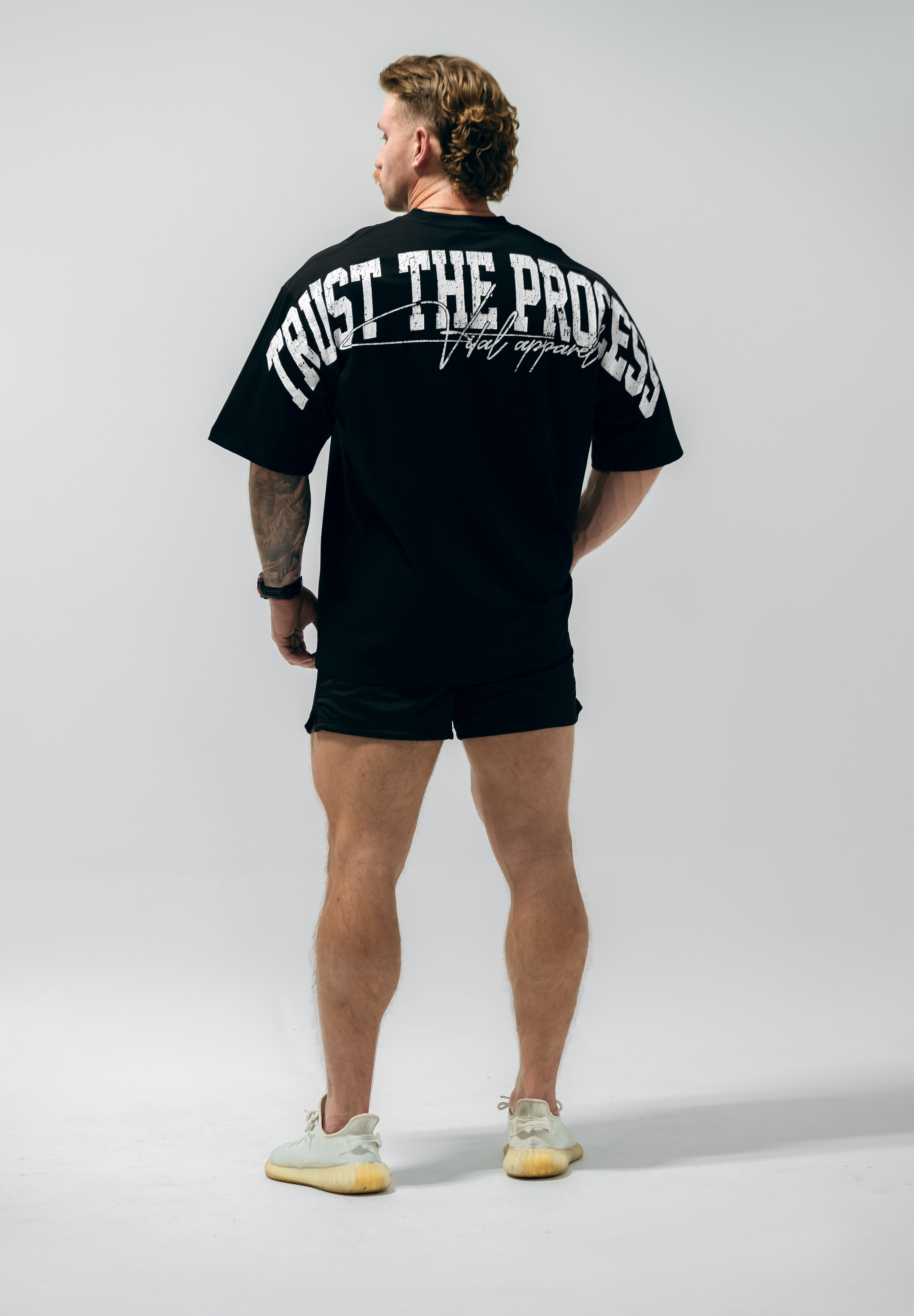 Oversized Pump Cover T-Shirt - TTP Distressed White - VITAL APPAREL