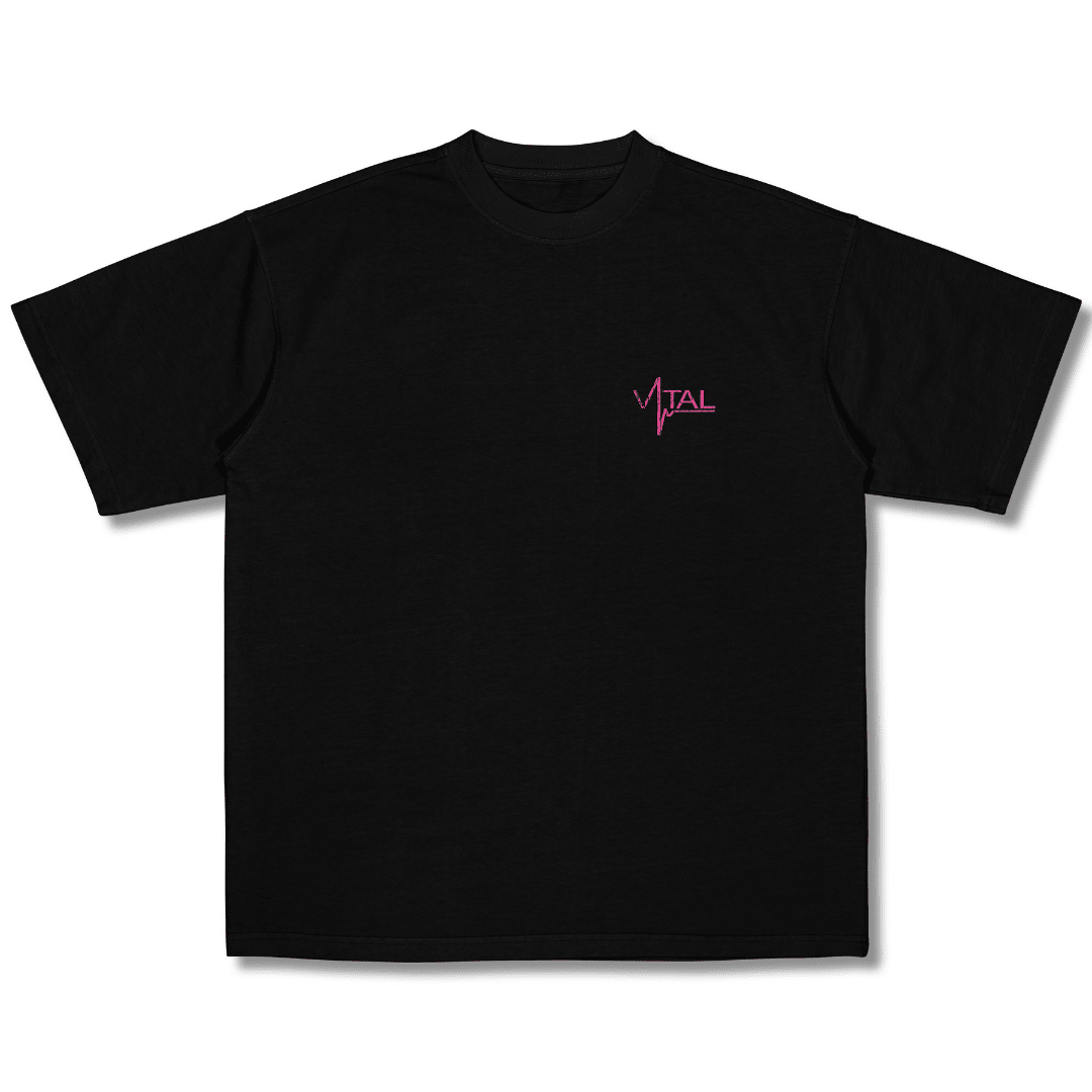 Oversized Pump Cover T-Shirt - VITAL APPAREL Trust the Process Distressed Pink - VITAL APPAREL