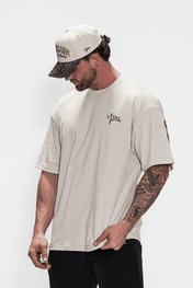 Oversized Pump Cover T-Shirt - VITAL APPAREL TTP/Cream Woodland Camo - VITAL APPAREL