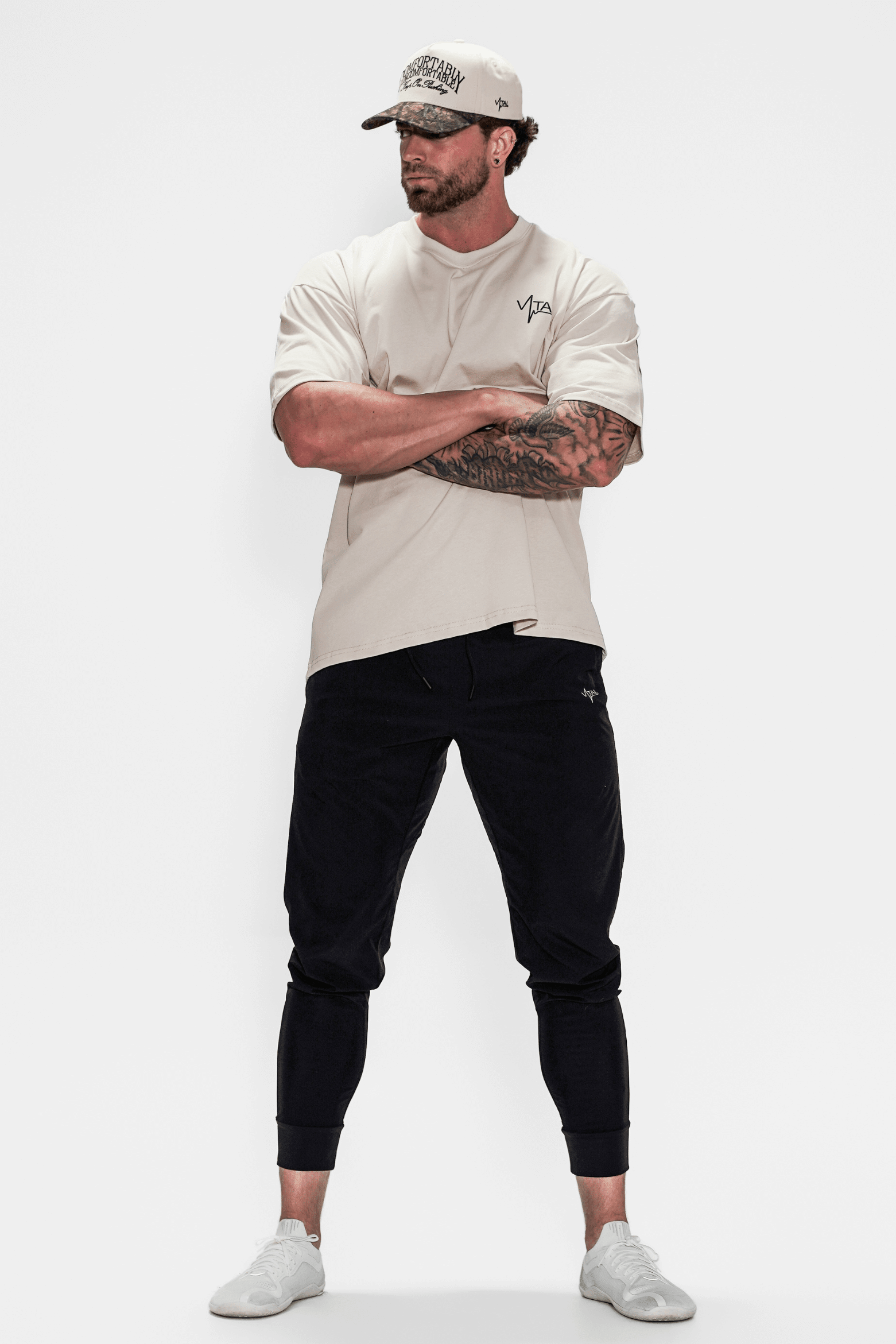 Oversized Pump Cover T-Shirt - VITAL APPAREL TTP/Cream Woodland Camo - VITAL APPAREL