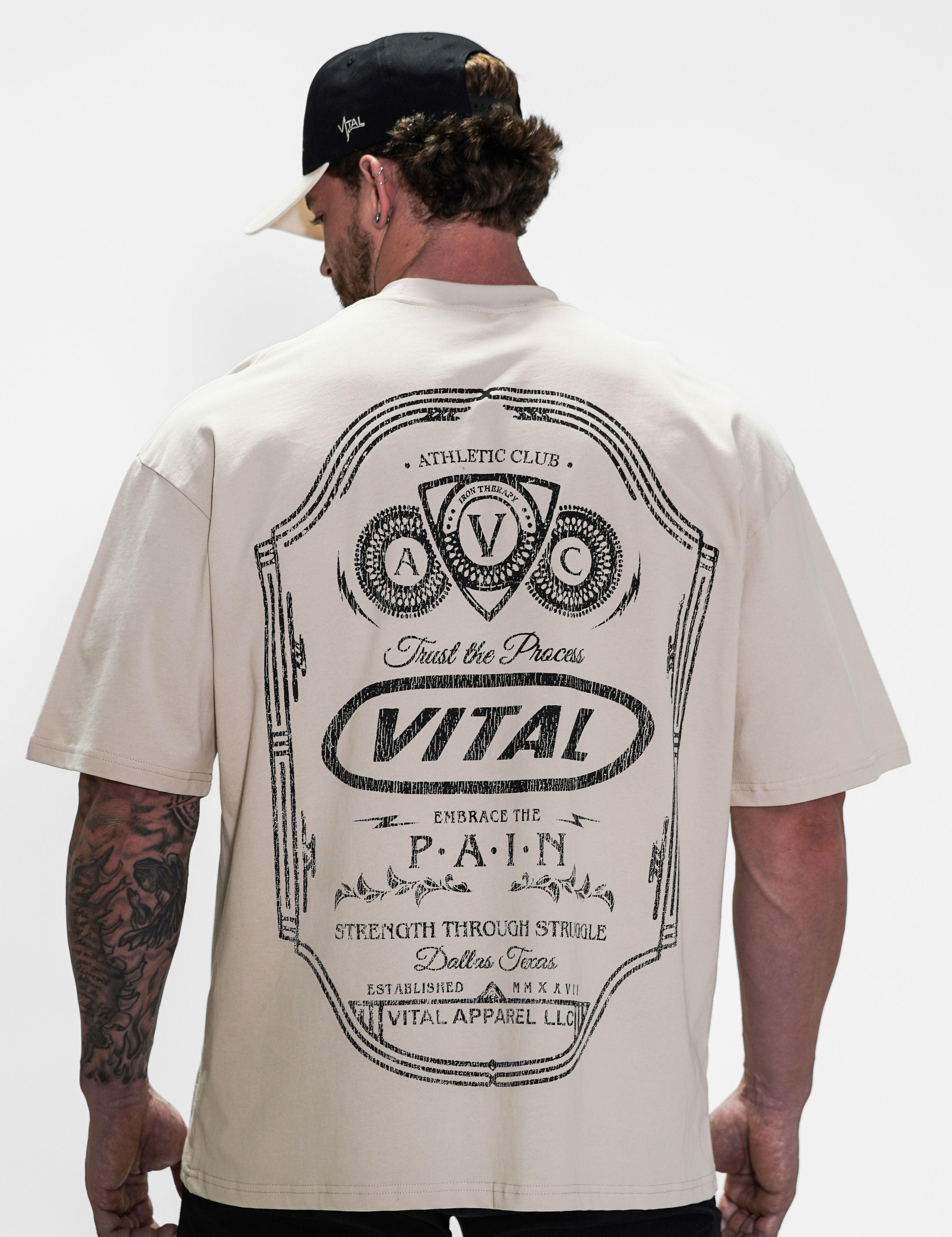 Oversized Pump Cover T-Shirt - Vital Journey T - VITAL APPAREL