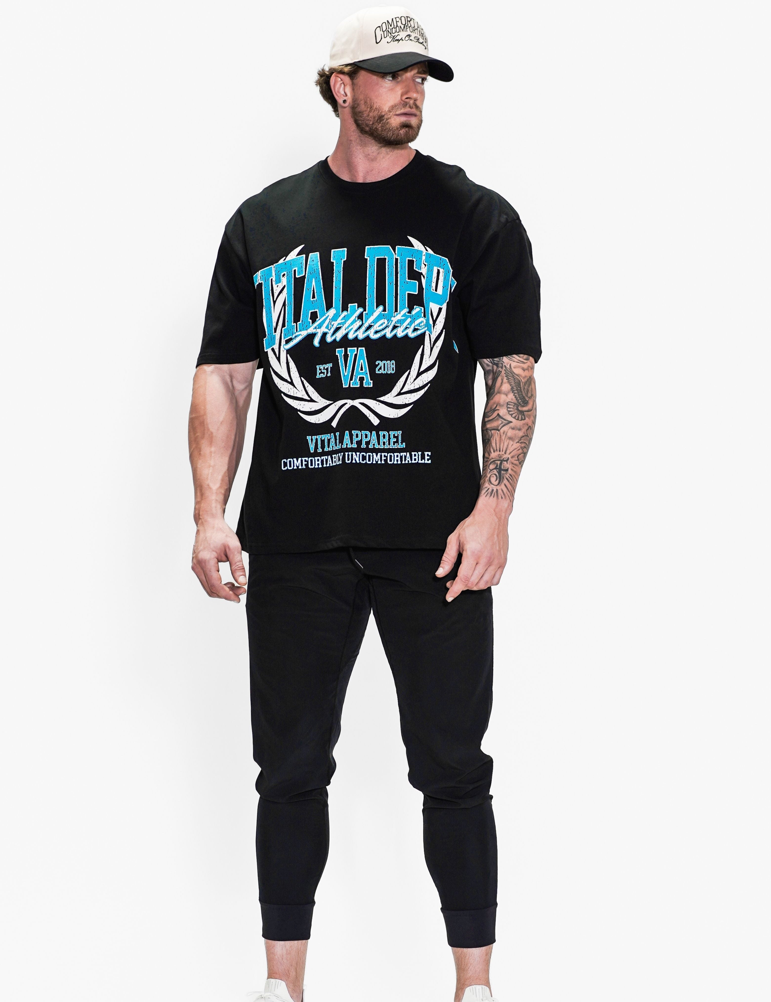 Oversized Pump Cover T-Shirt - Vital University - VITAL APPAREL
