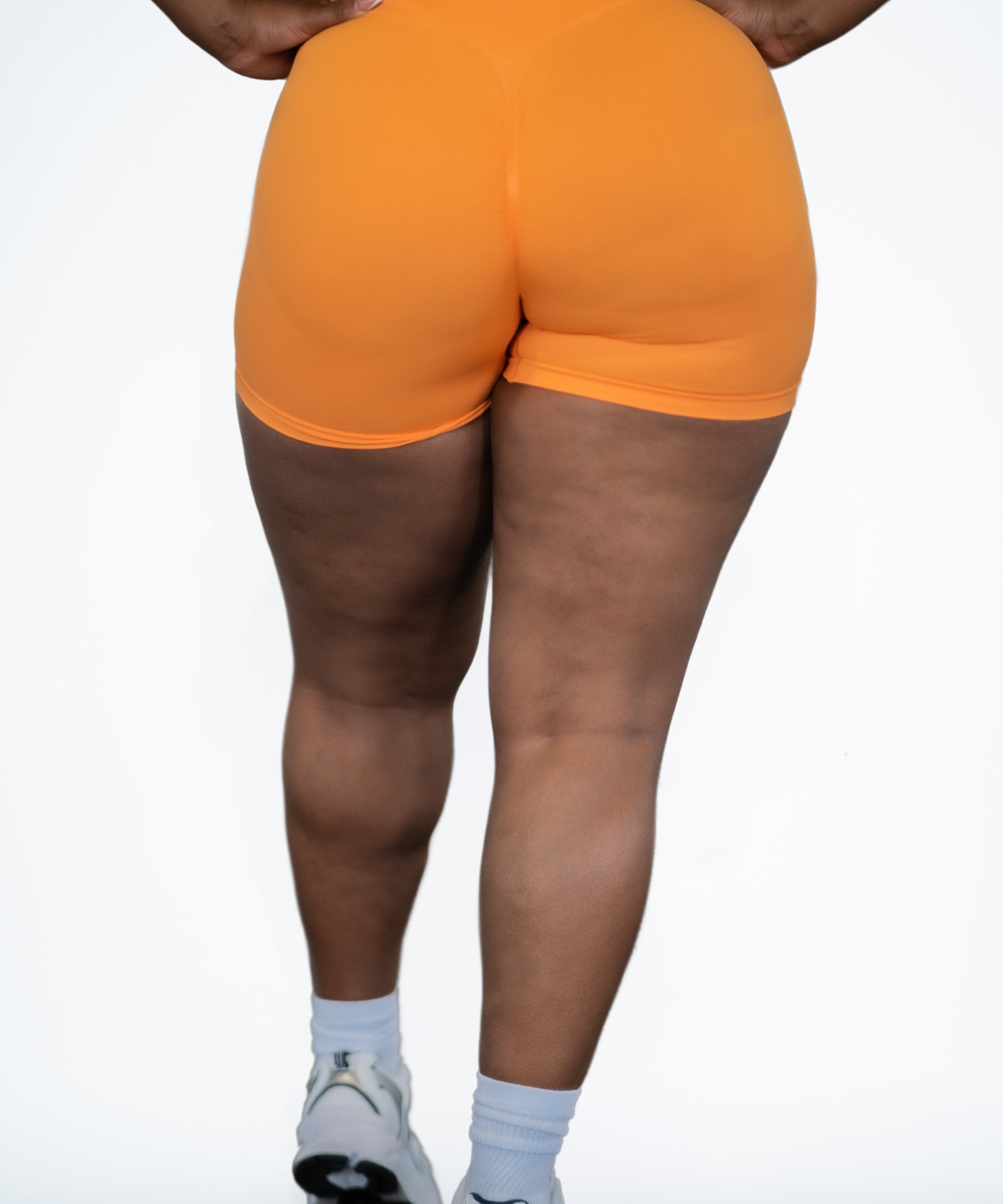 Pinnacle 4" Scrunch Butt Short - Orange Crush - VITAL APPAREL