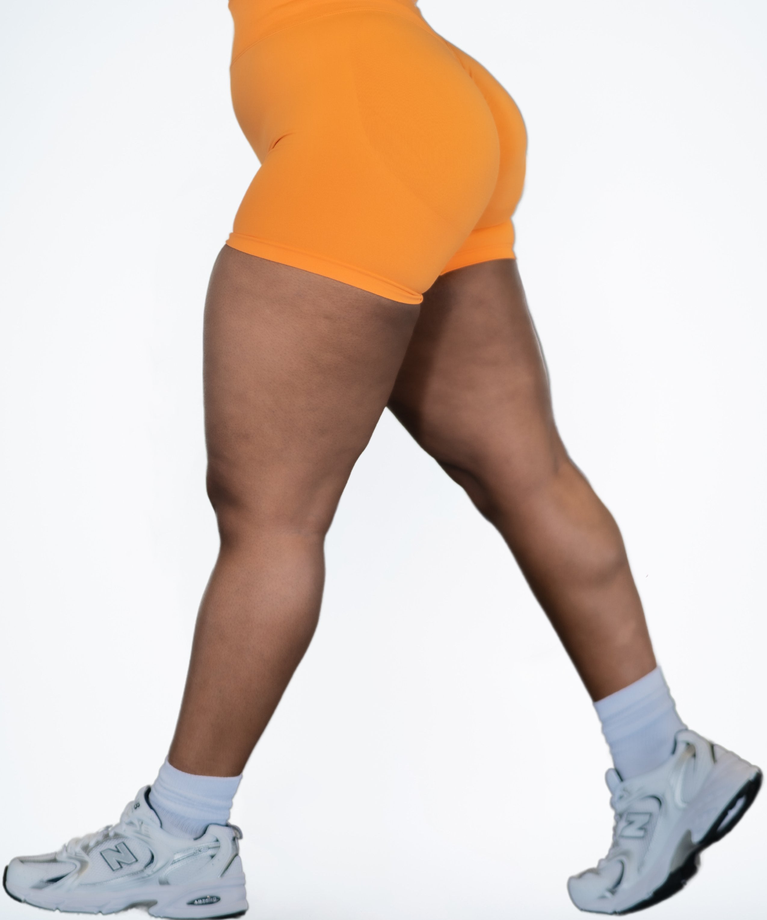 Pinnacle 4" Scrunch Butt Short - Orange Crush - VITAL APPAREL