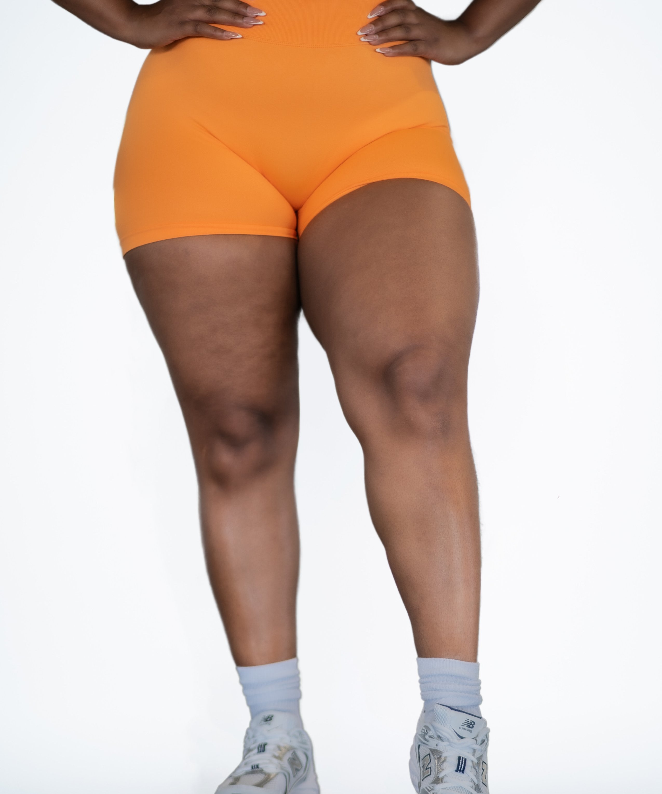 Pinnacle 4" Scrunch Butt Short - Orange Crush - VITAL APPAREL