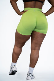 Pinnacle 4" Scrunch Butt Short - Spring Green - VITAL APPAREL