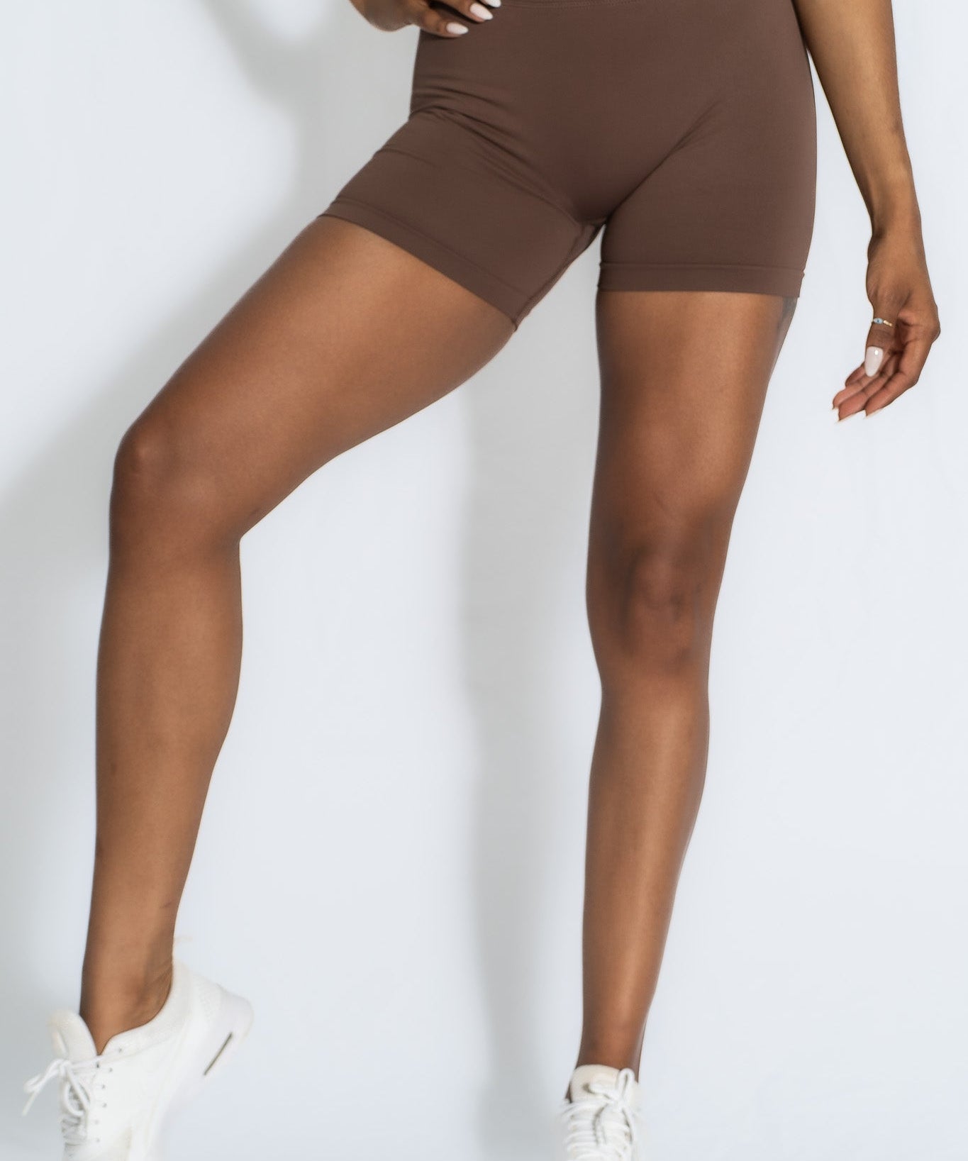 Pinnacle 4" Scrunch Butt Shorts - Coffee - VITAL APPAREL