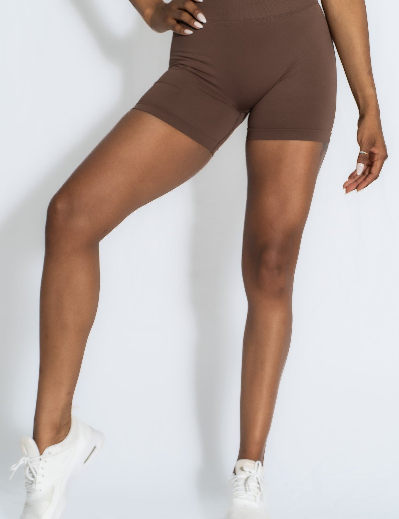 Pinnacle 4" Scrunch Butt Shorts - Coffee - VITAL APPAREL