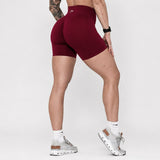 Pinnacle 4" Scrunch Butt Shorts - Deep Maroon
