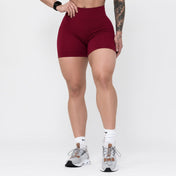 Pinnacle 4" Scrunch Butt Shorts - Deep Maroon - VITAL APPAREL