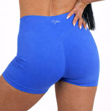 Pinnacle 4" Scrunch Butt Shorts - Electric Blue
