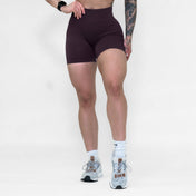 Pinnacle 4" Scrunch Butt Shorts - Espresso - VITAL APPAREL