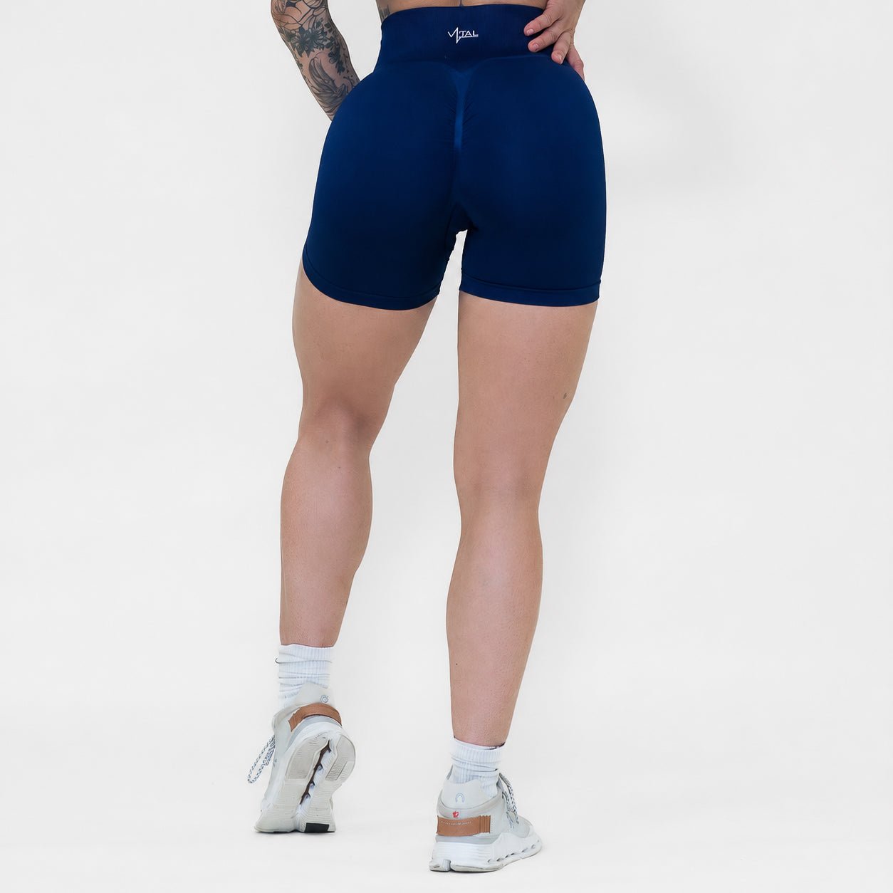 Pinnacle 4" Scrunch Butt Shorts - Midnight - VITAL APPAREL