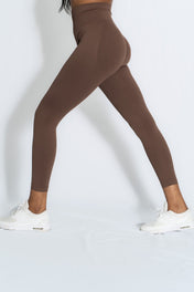 Pinnacle Scrunch Butt Legging - Coffee - VITAL APPAREL