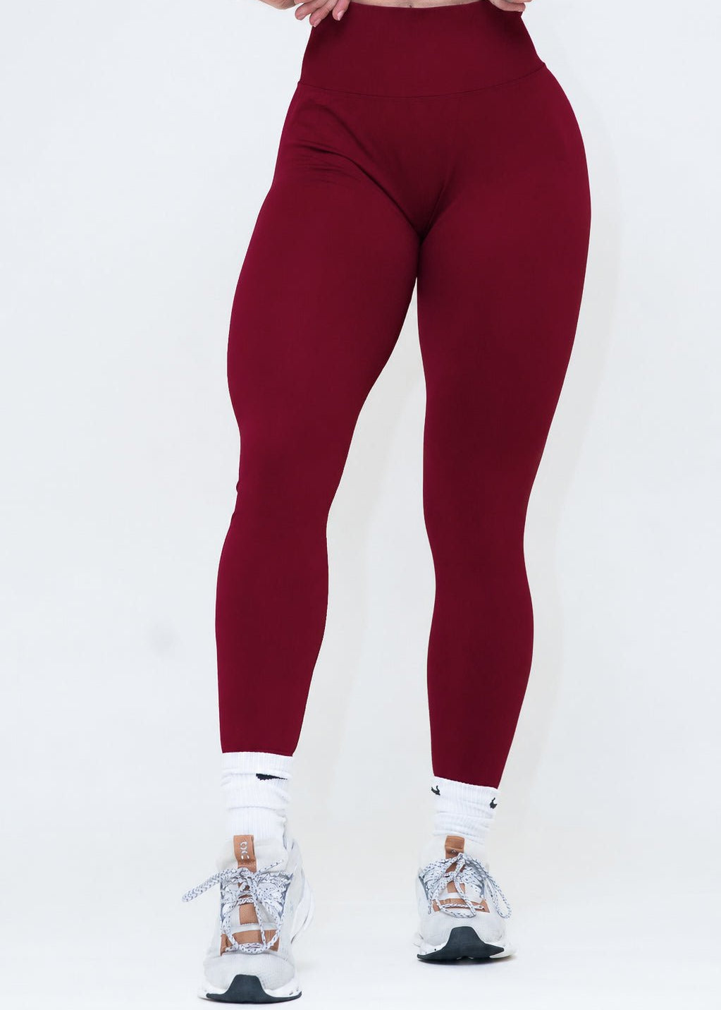 Pinnacle Scrunch Butt Legging - Deep Maroon - VITAL APPAREL