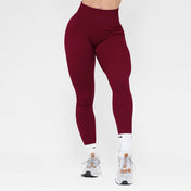 Pinnacle Scrunch Butt Legging - Deep Maroon - VITAL APPAREL