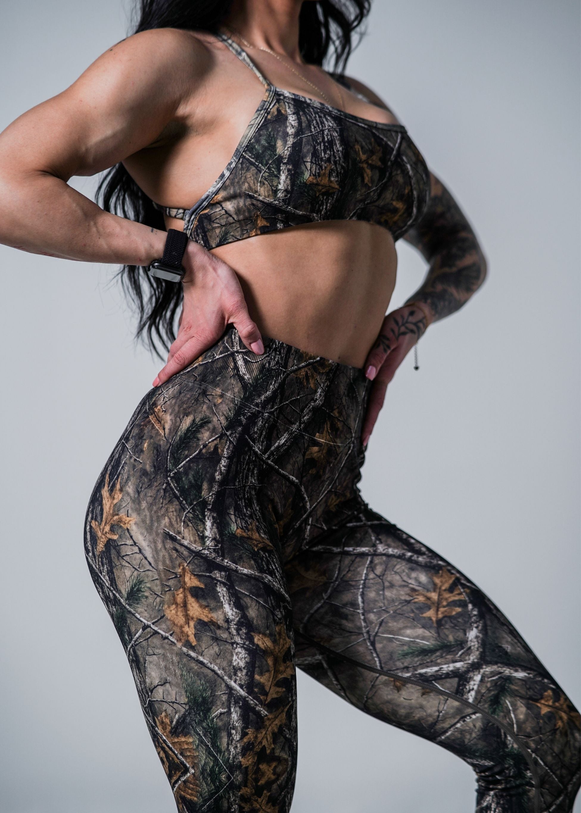 Pinnacle Scrunch Butt Legging - Forest Camo - VITAL APPAREL