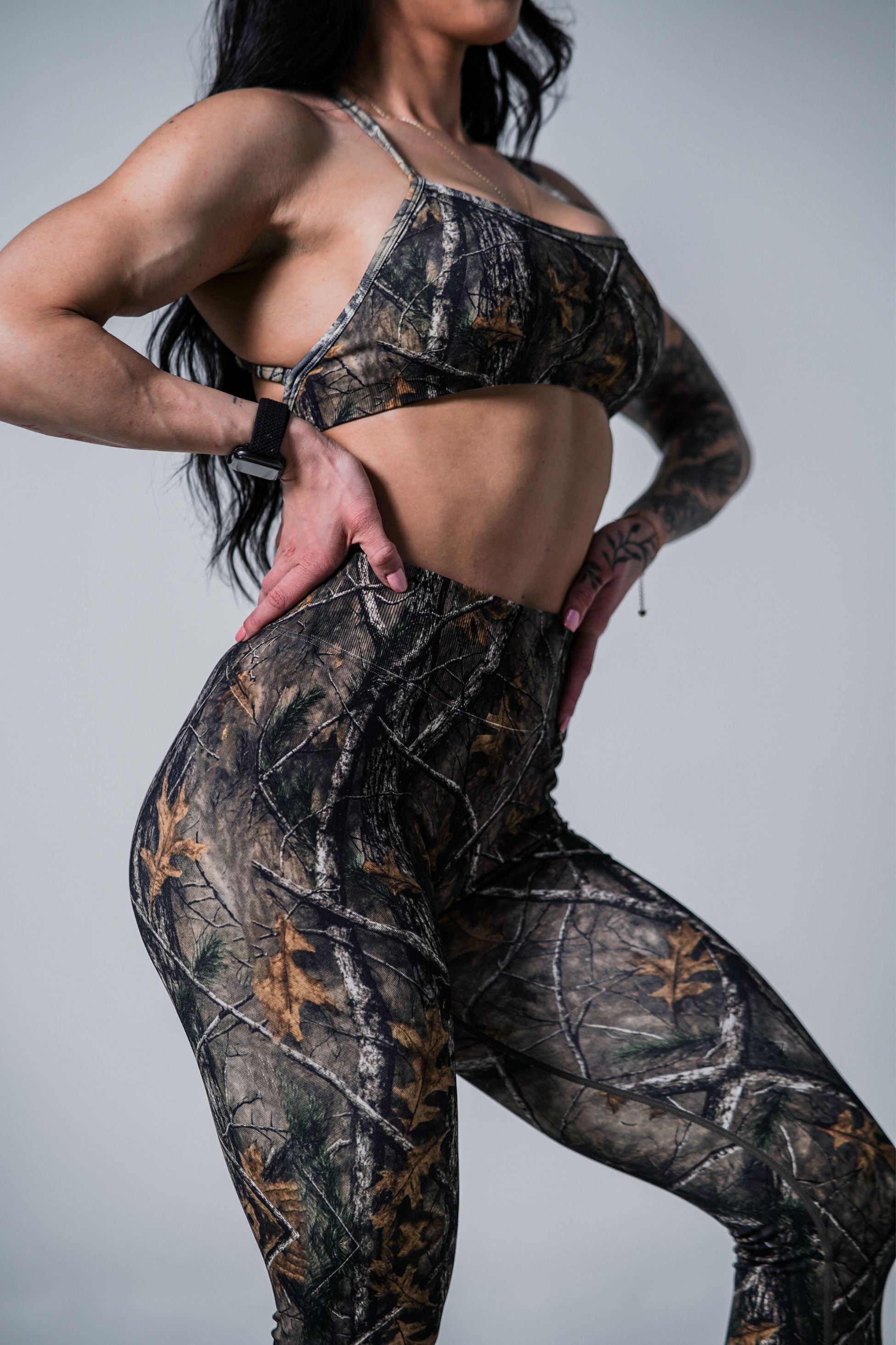 Pinnacle Scrunch Butt Legging - Forest Camo - VITAL APPAREL