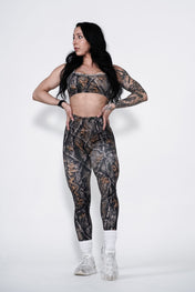 Pinnacle Scrunch Butt Legging - Forest Camo - VITAL APPAREL