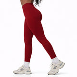 Pinnacle Scrunch Butt Legging - Scarlet