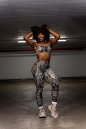 Pinnacle Scrunch Butt Legging - Woodland Camo - VITAL APPAREL