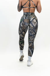 Pinnacle Scrunch Butt Legging - Woodland Camo - VITAL APPAREL