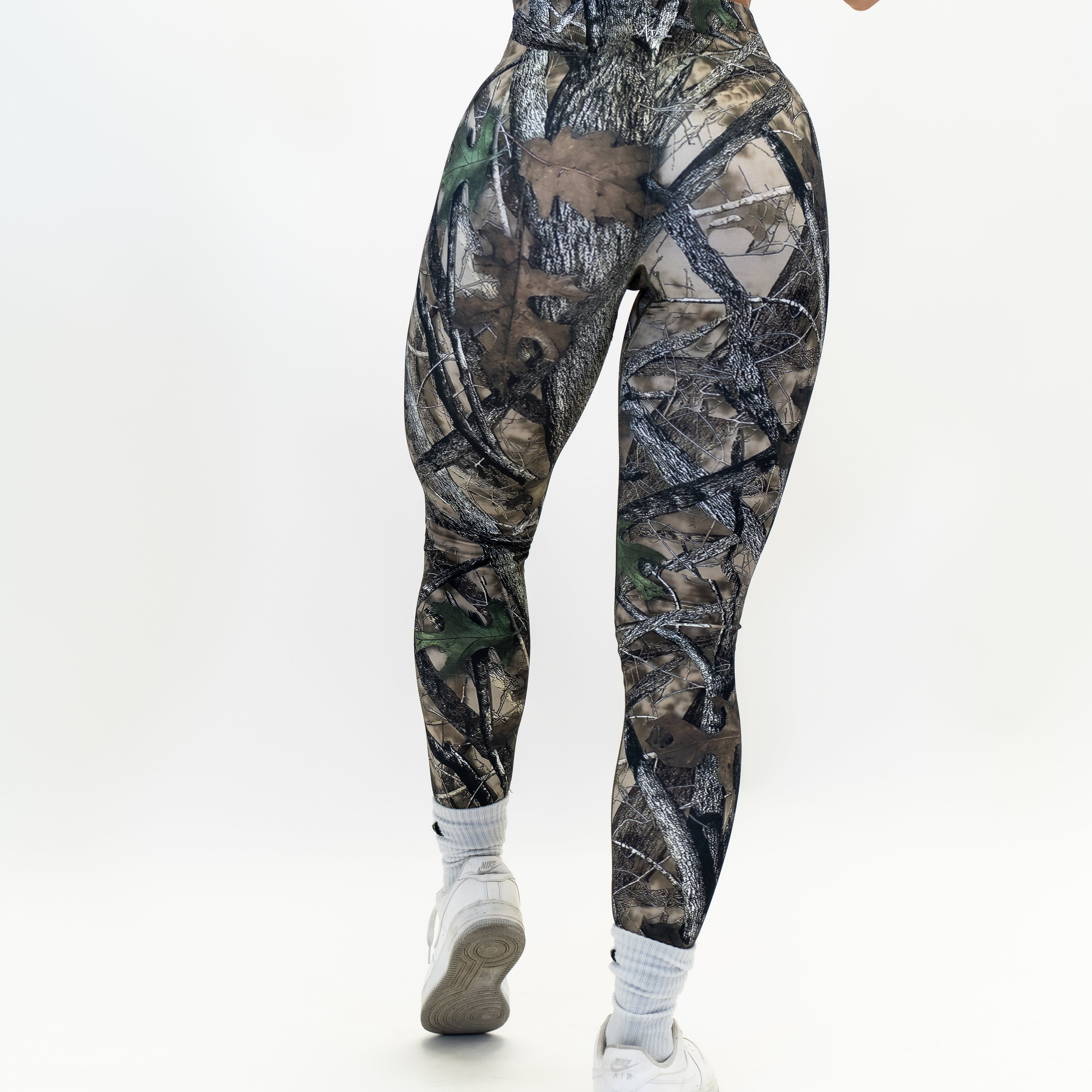 Pinnacle Scrunch Butt Legging - Woodland Camo - VITAL APPAREL