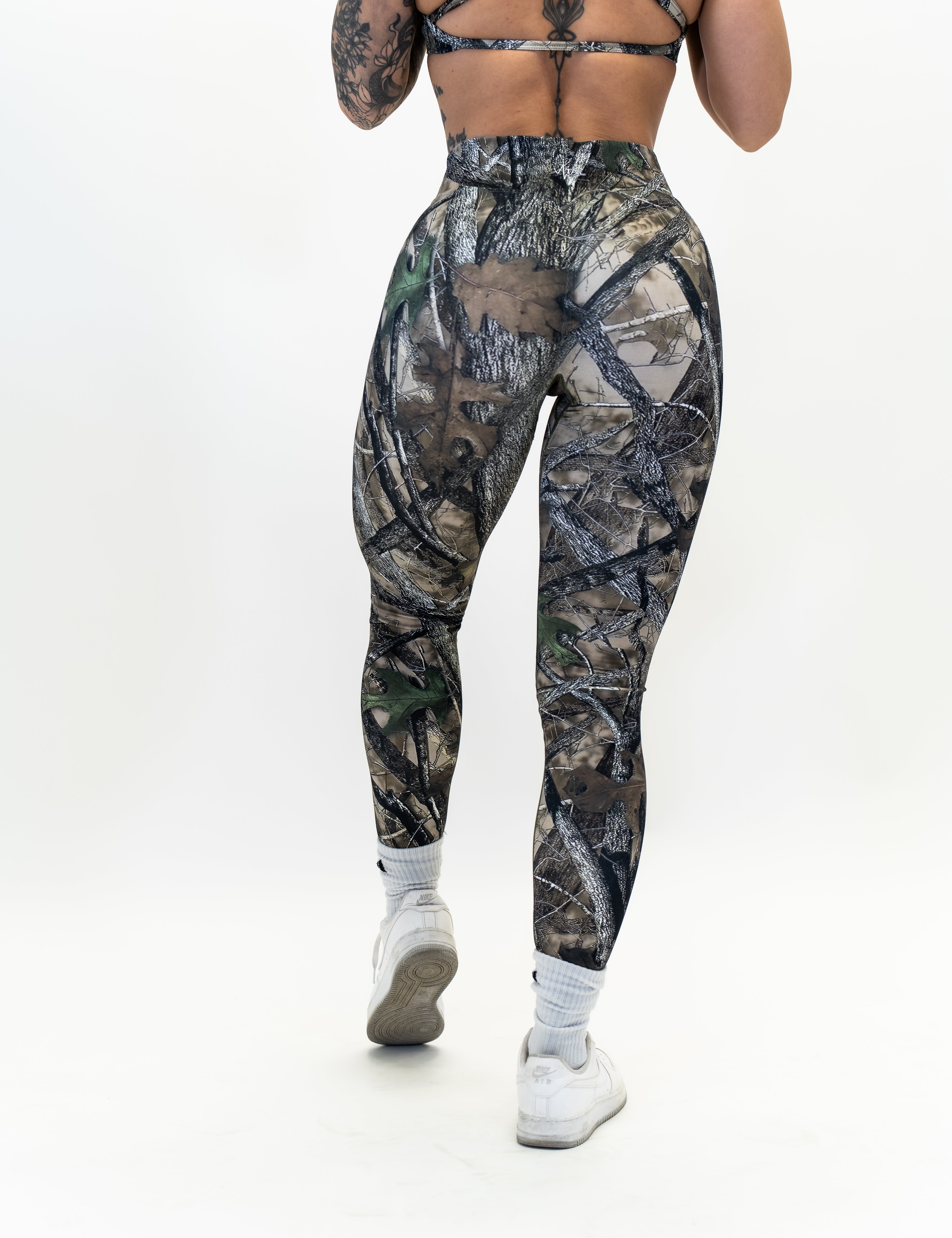 Pinnacle Scrunch Butt Legging - Woodland Camo - VITAL APPAREL