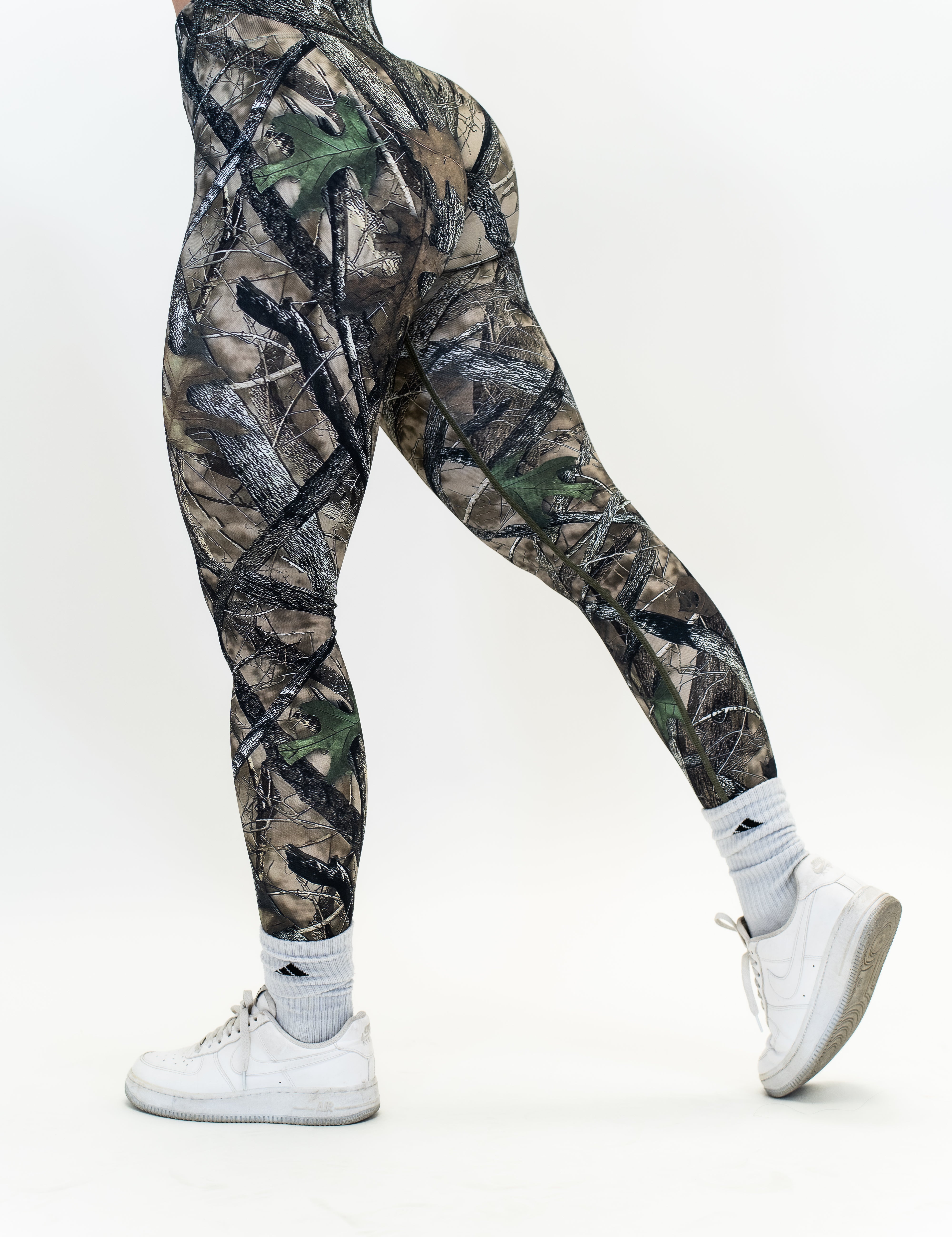 Pinnacle Scrunch Butt Legging - Woodland Camo - VITAL APPAREL