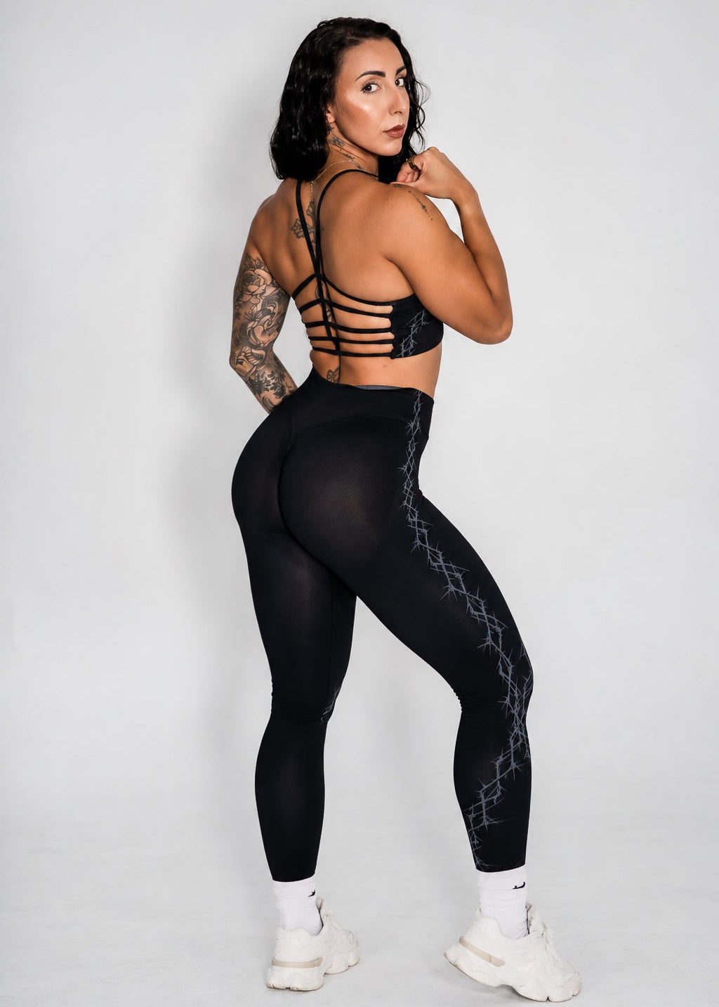 Pinnacle Seamless Scrunch Butt Leggings - Grunge Thorn - VITAL APPAREL