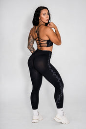 Pinnacle Seamless Scrunch Butt Leggings - Grunge Thorn - VITAL APPAREL
