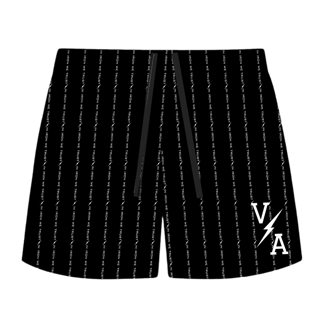 Prevail Mesh Shorts - Black Pinstripe - VITAL APPAREL