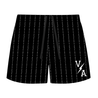 Prevail Mesh Shorts - Black Pinstripe - VITAL APPAREL