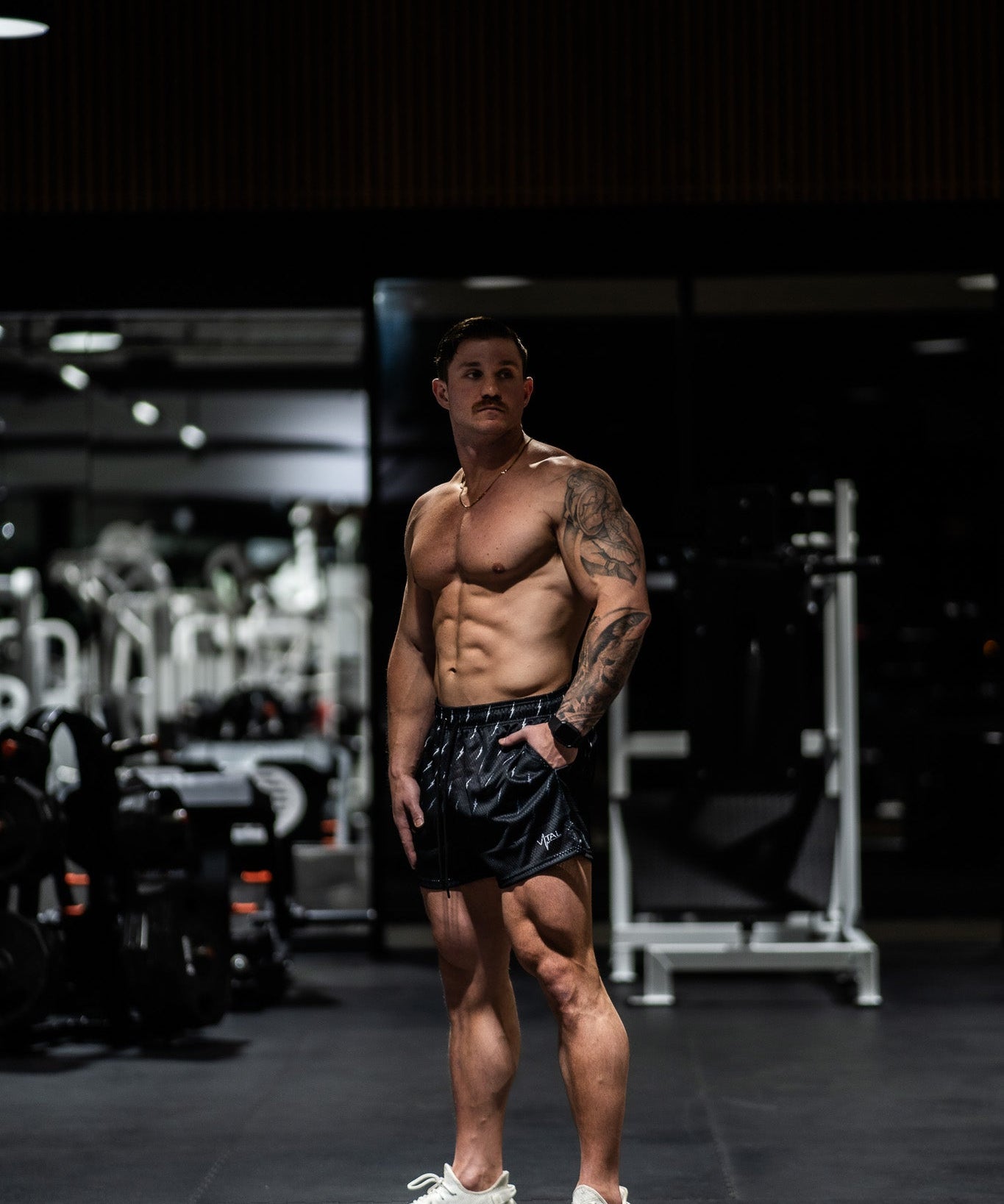 Prevail Mesh Shorts - Black Thunder - VITAL APPAREL