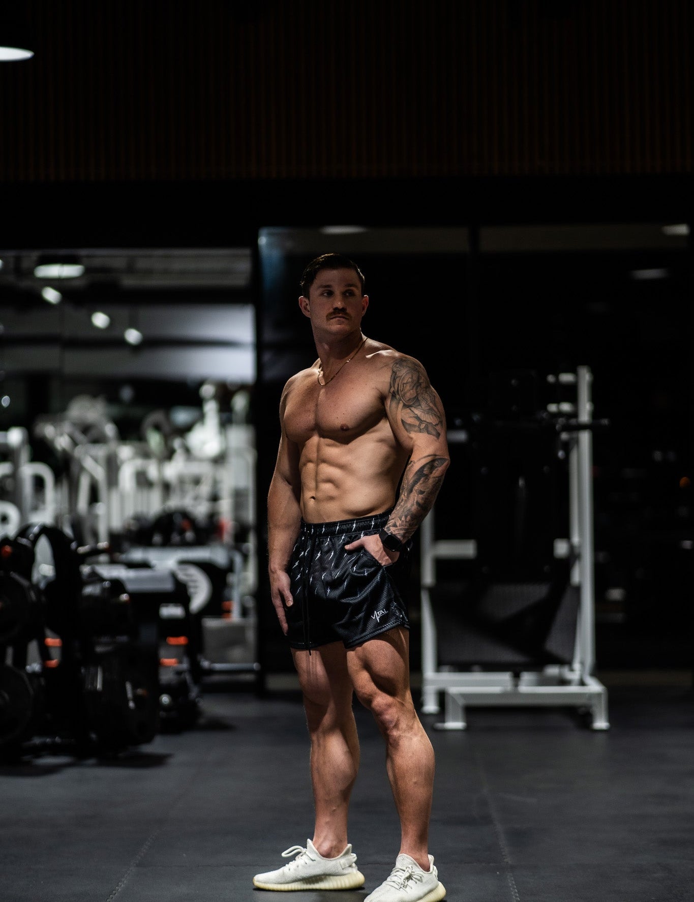 Prevail Mesh Shorts - Black Thunder - VITAL APPAREL