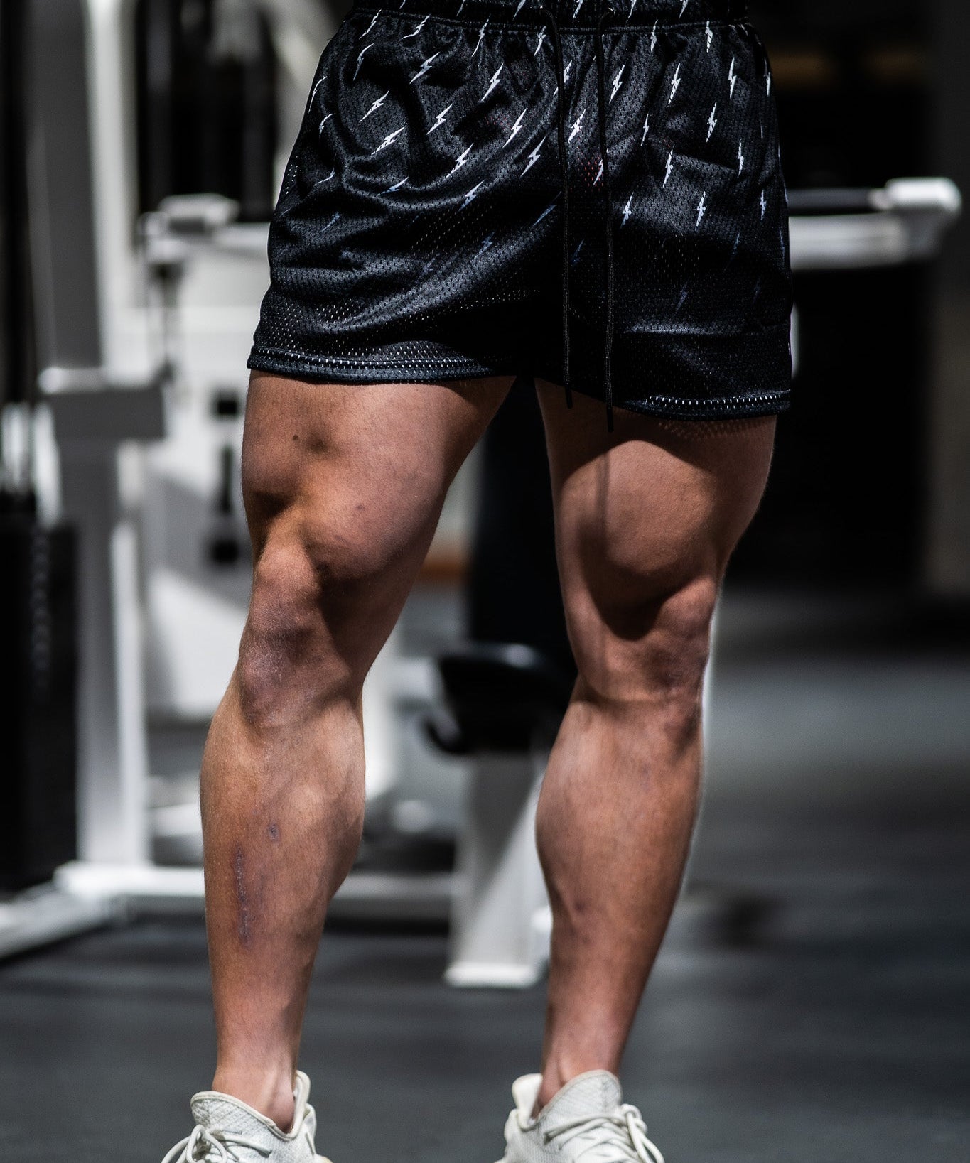 Prevail Mesh Shorts - Black Thunder - VITAL APPAREL